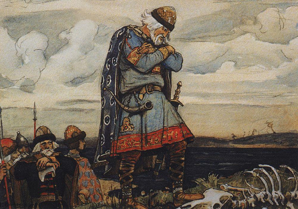 В.М. васнецов. Олег на могиле коня В.М. васнецов. Олег на могиле коня